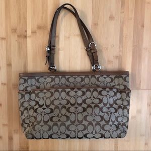 Coach signature shoulder bag